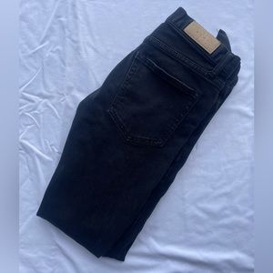 MNML LA Black Ripped Knee Denim